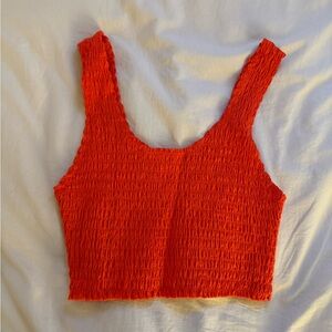 Red Cropped Tank
